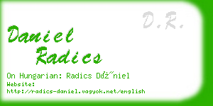 daniel radics business card